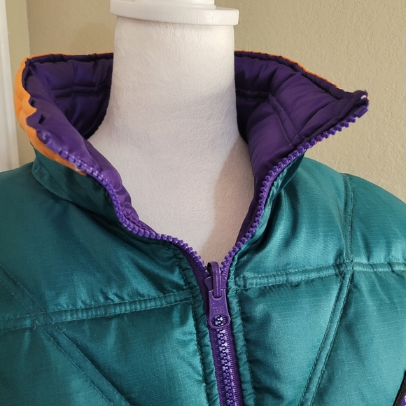 Woolrich Ski Sigmet Gear Purple/Green Reversible Jacket, Size Large - Picture 4 of 9